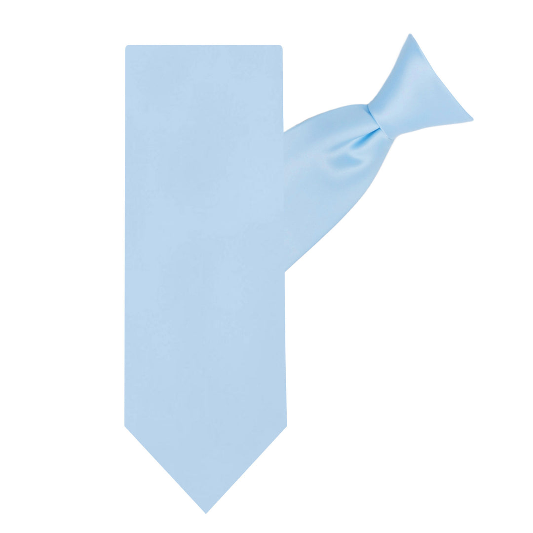 Solid Clip-On Tie - Sky Blue
