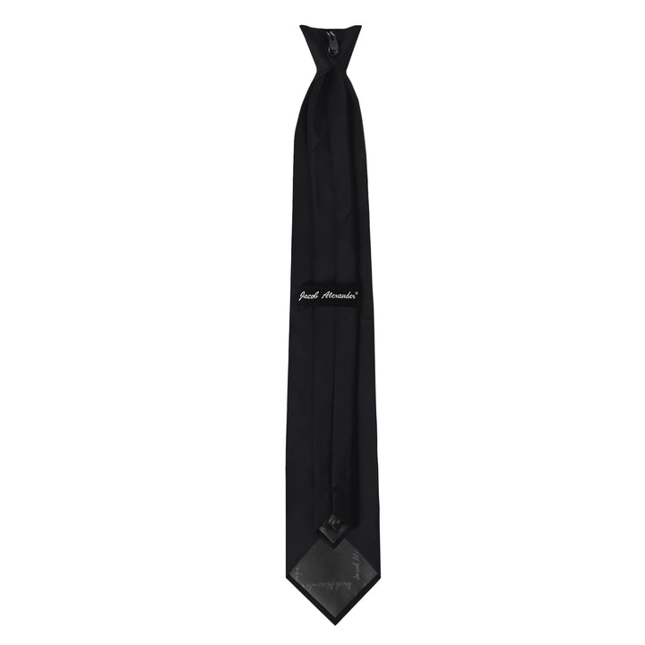 Solid Clip-On Tie - Black