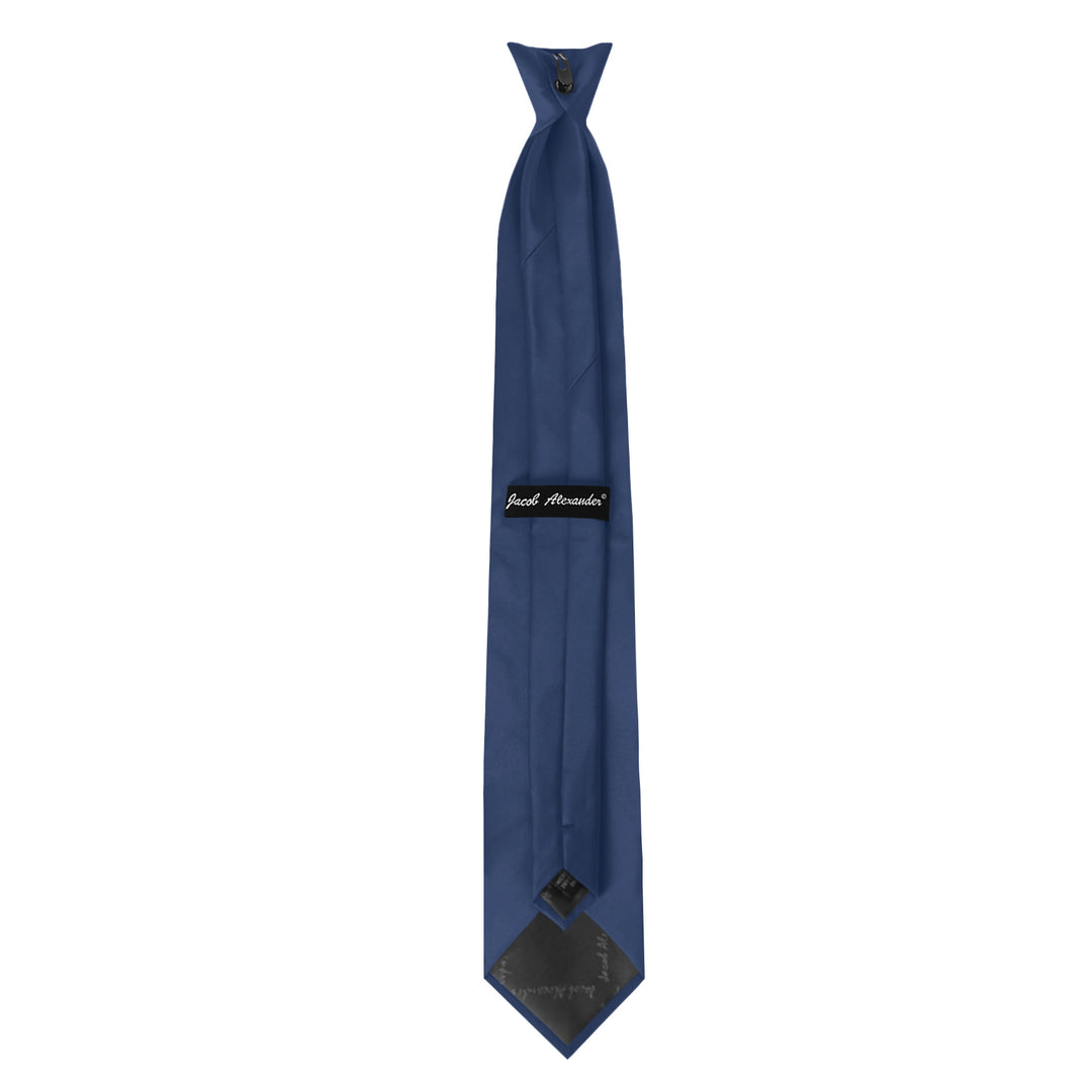 Solid Clip-On Tie - Steel Blue