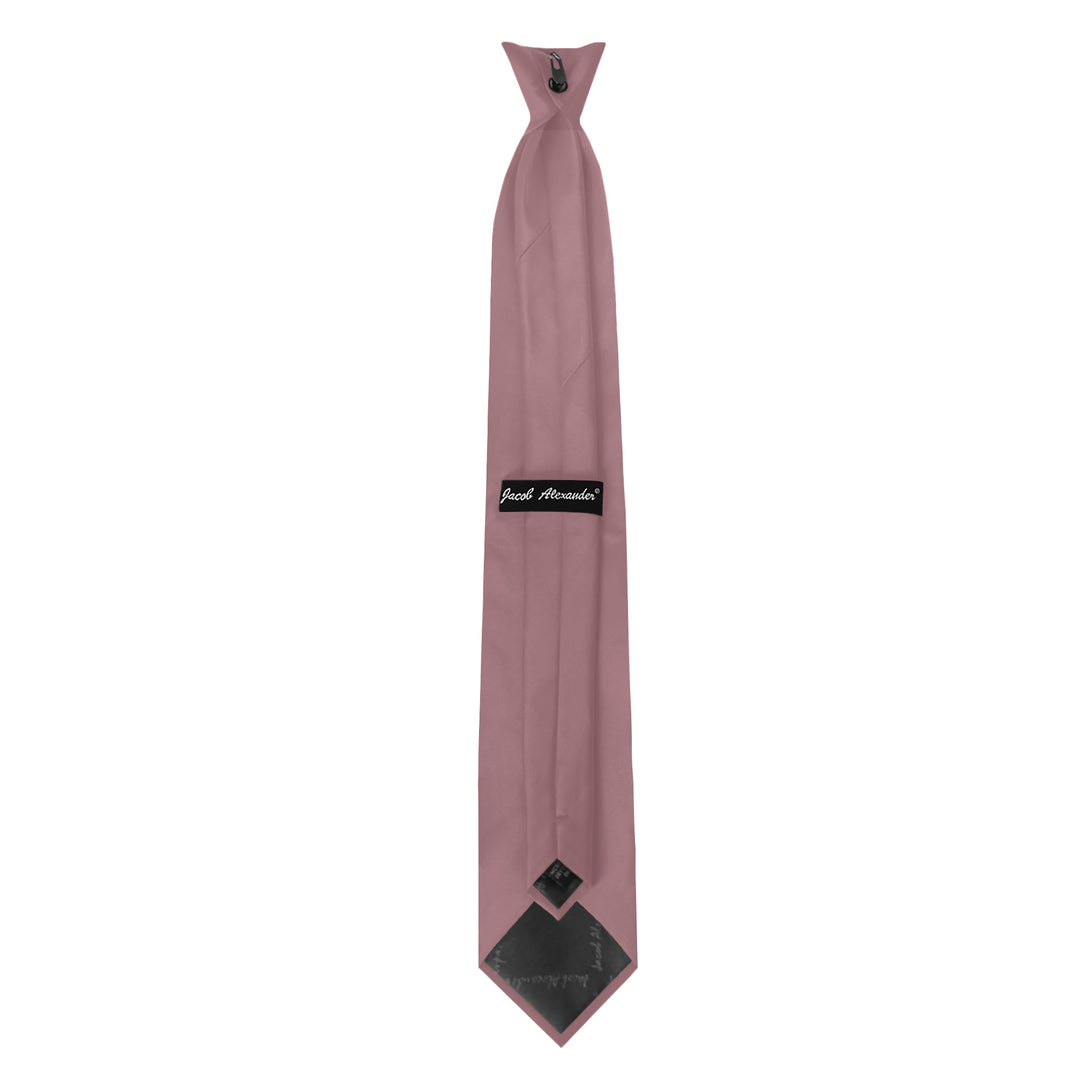 Solid Clip-On Tie - Dusty Rose