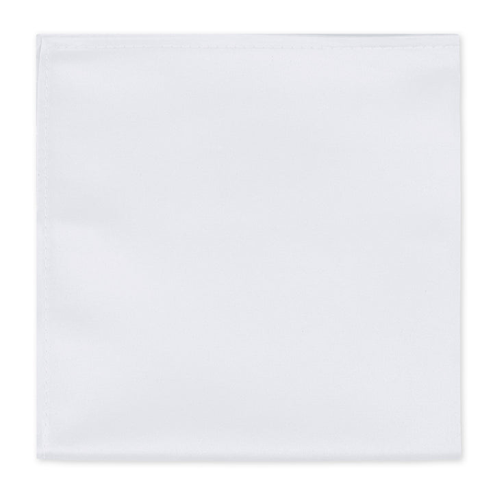 Solid Pocket Square - White