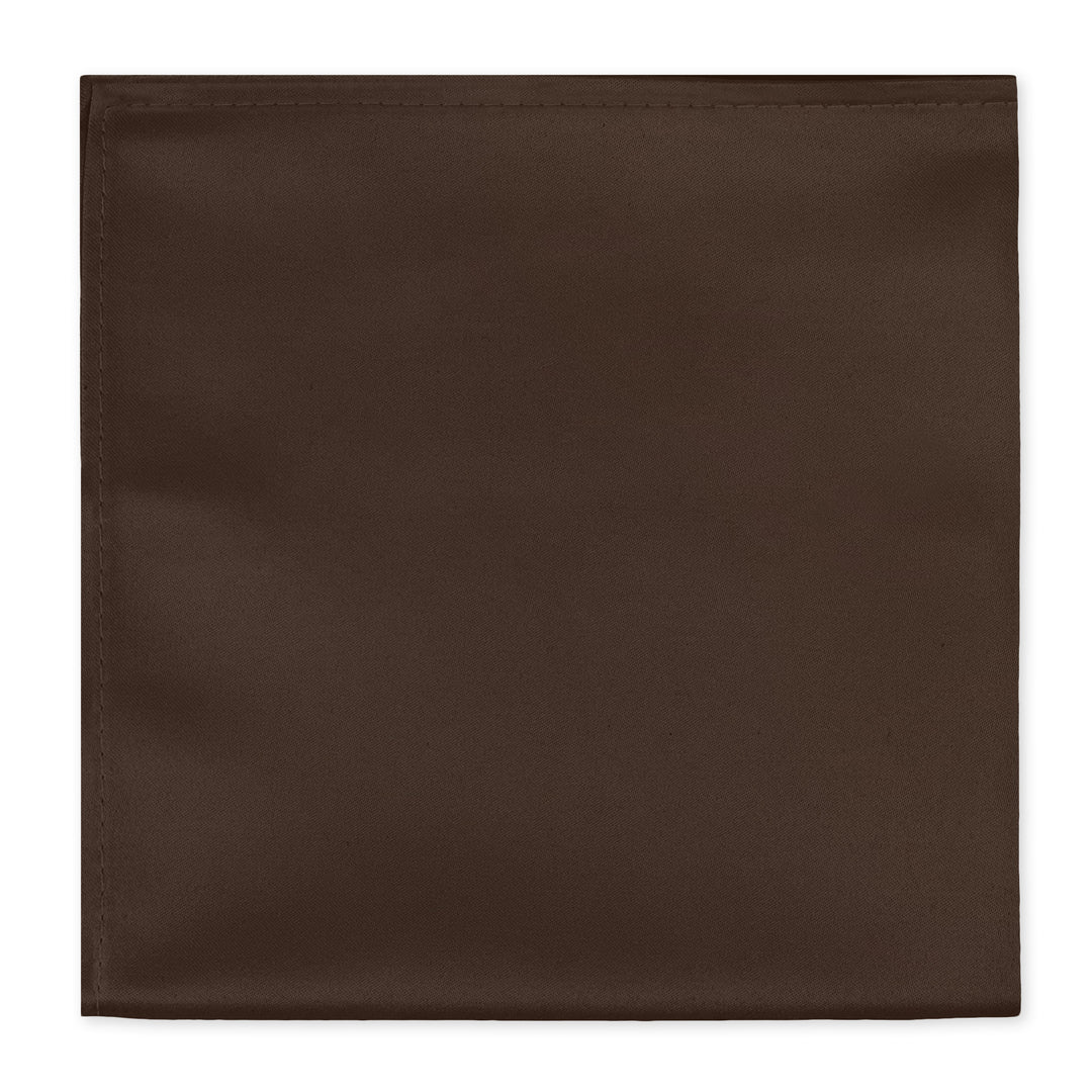 Wedding Solid Pocket Square - Brown