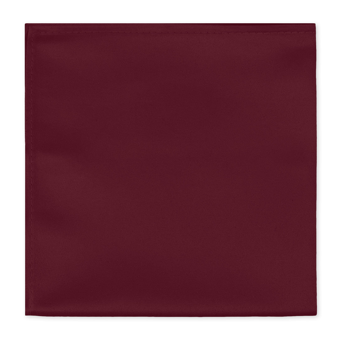 Solid Pocket Square - Burgundy
