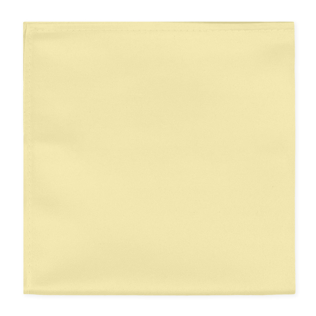 Wedding Solid Pocket Square - Yellow