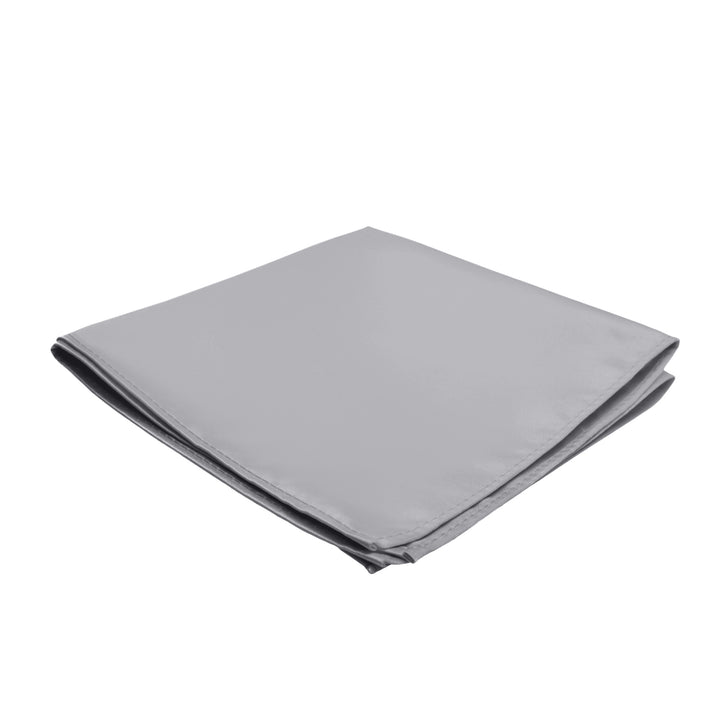 Solid Pocket Square - Silver