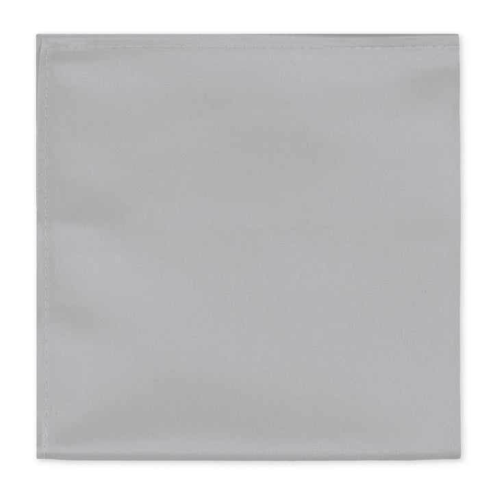Solid Pocket Square - Silver