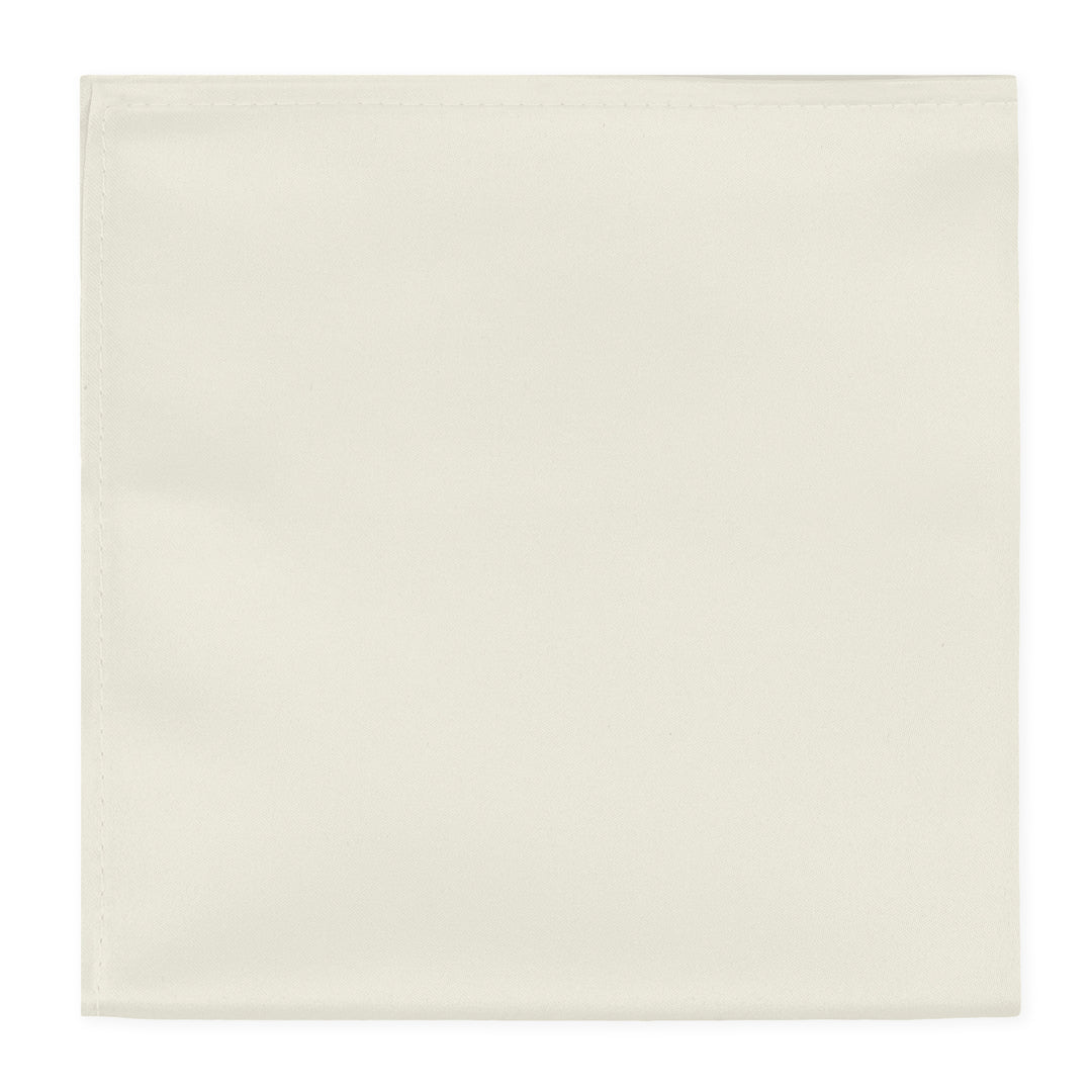 Solid Pocket Square - Ivory Cream