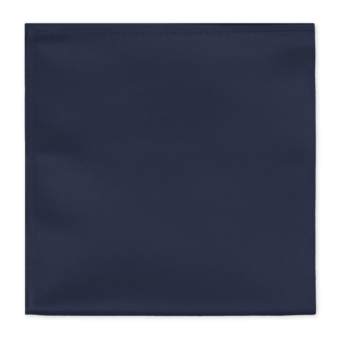 Solid Pocket Square - Navy Blue