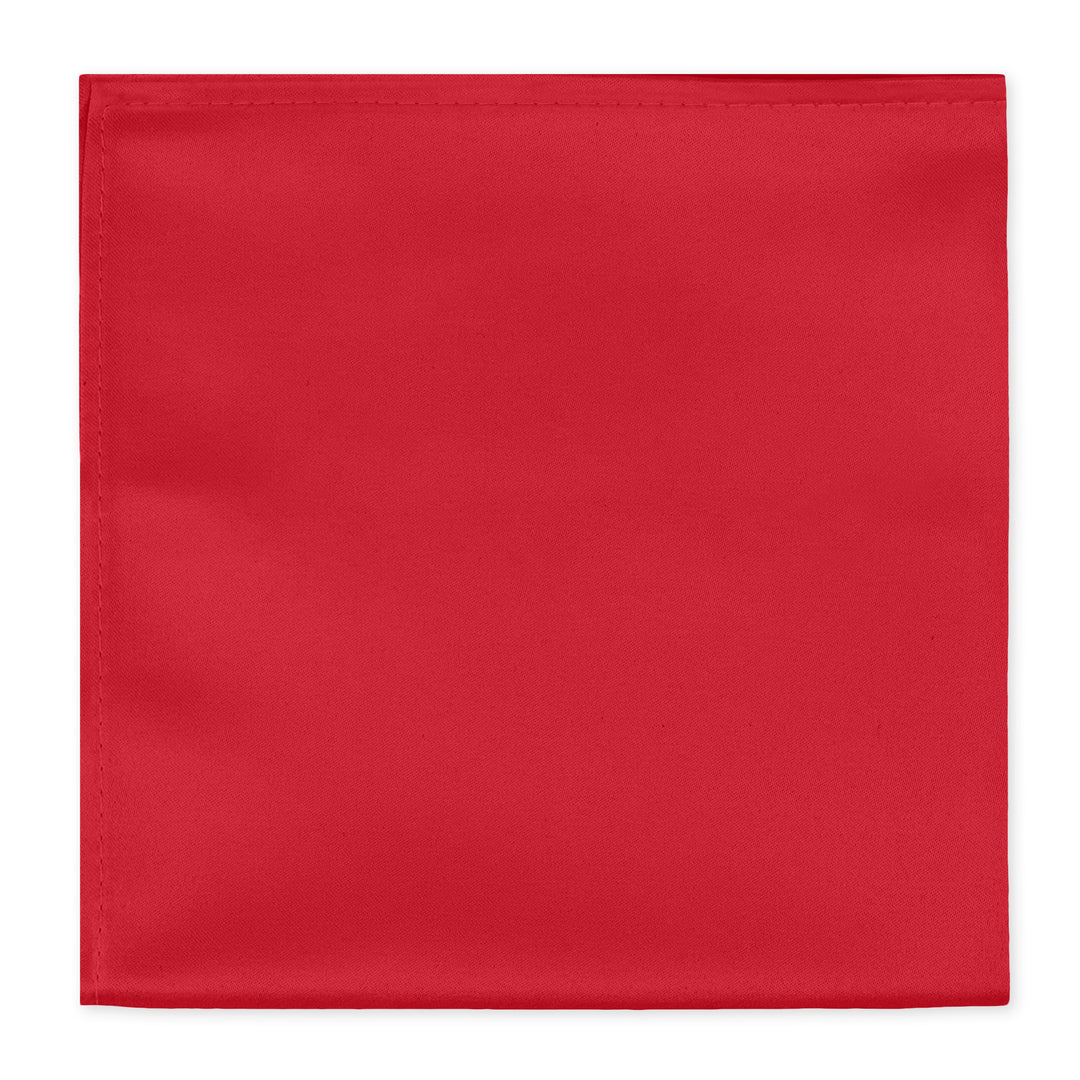 Wedding Solid Pocket Square - Red