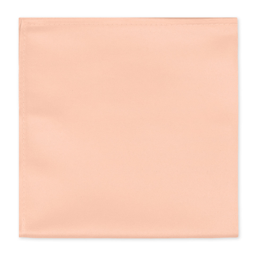 Wedding Solid Pocket Square - Peach