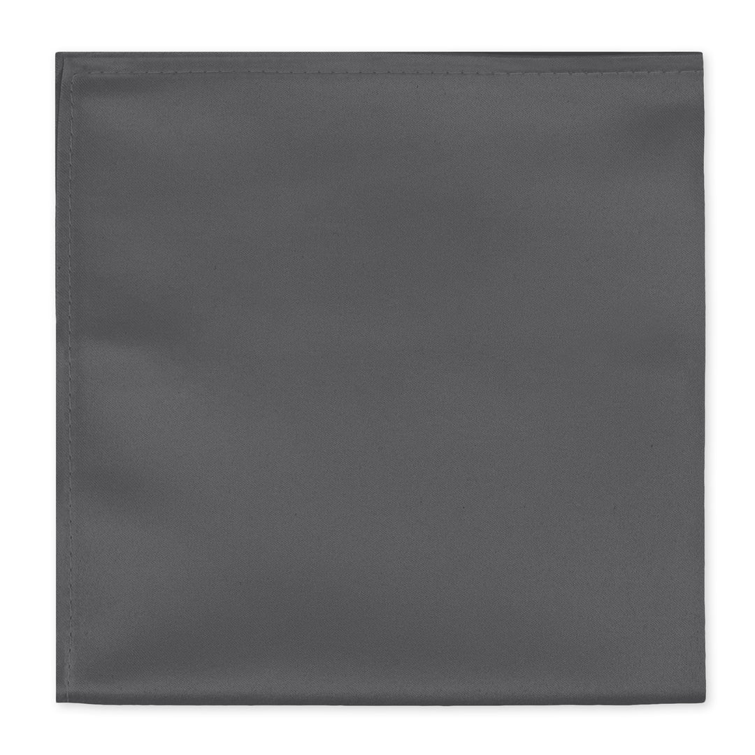 Solid Pocket Square - Charcoal Gray