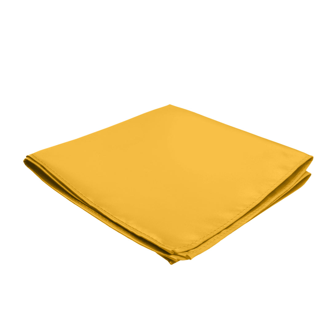 Solid Pocket Square - Bright Gold