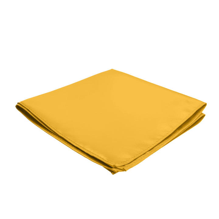 Solid Pocket Square - Bright Gold
