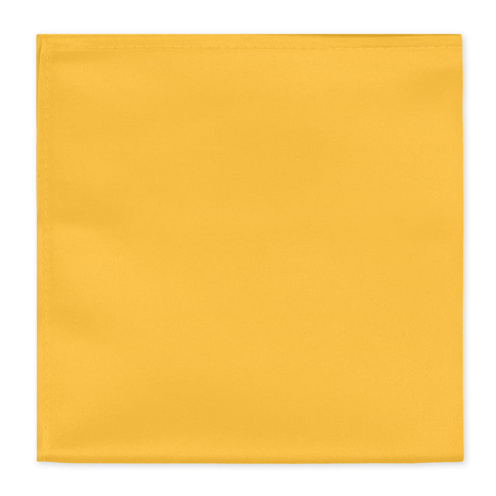 Solid Pocket Square - Bright Gold