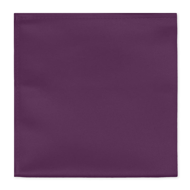 Solid Pocket Square - Eggplant Purple