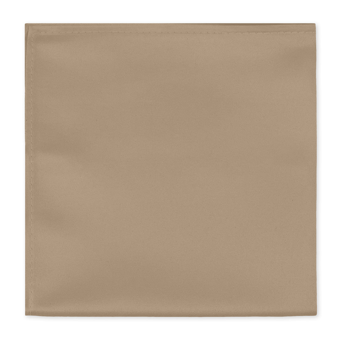 Wedding Solid Pocket Square - Tan