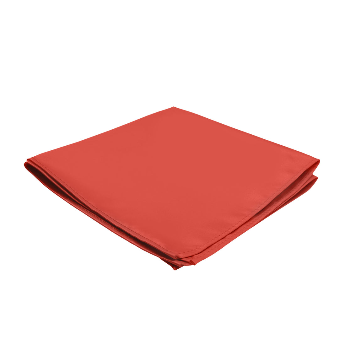 Solid Pocket Square - Coral
