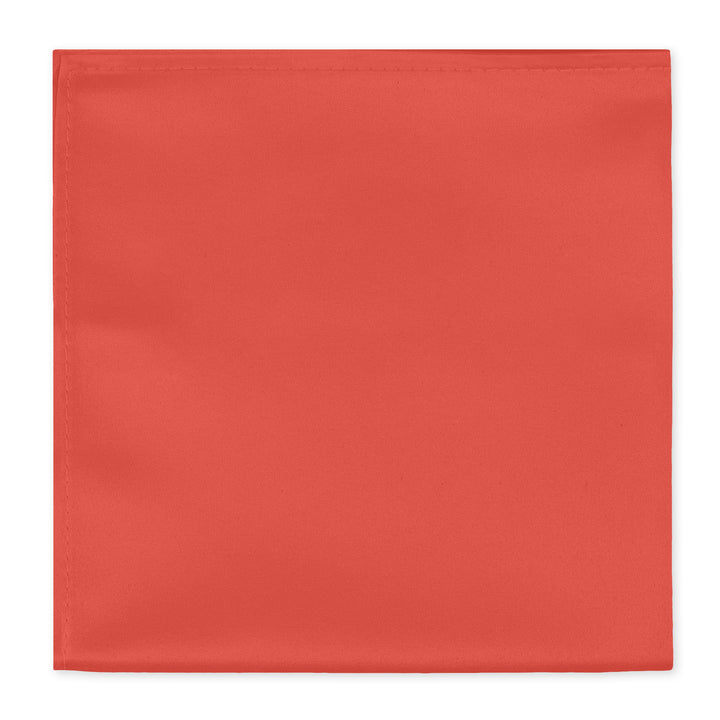 Solid Pocket Square - Coral