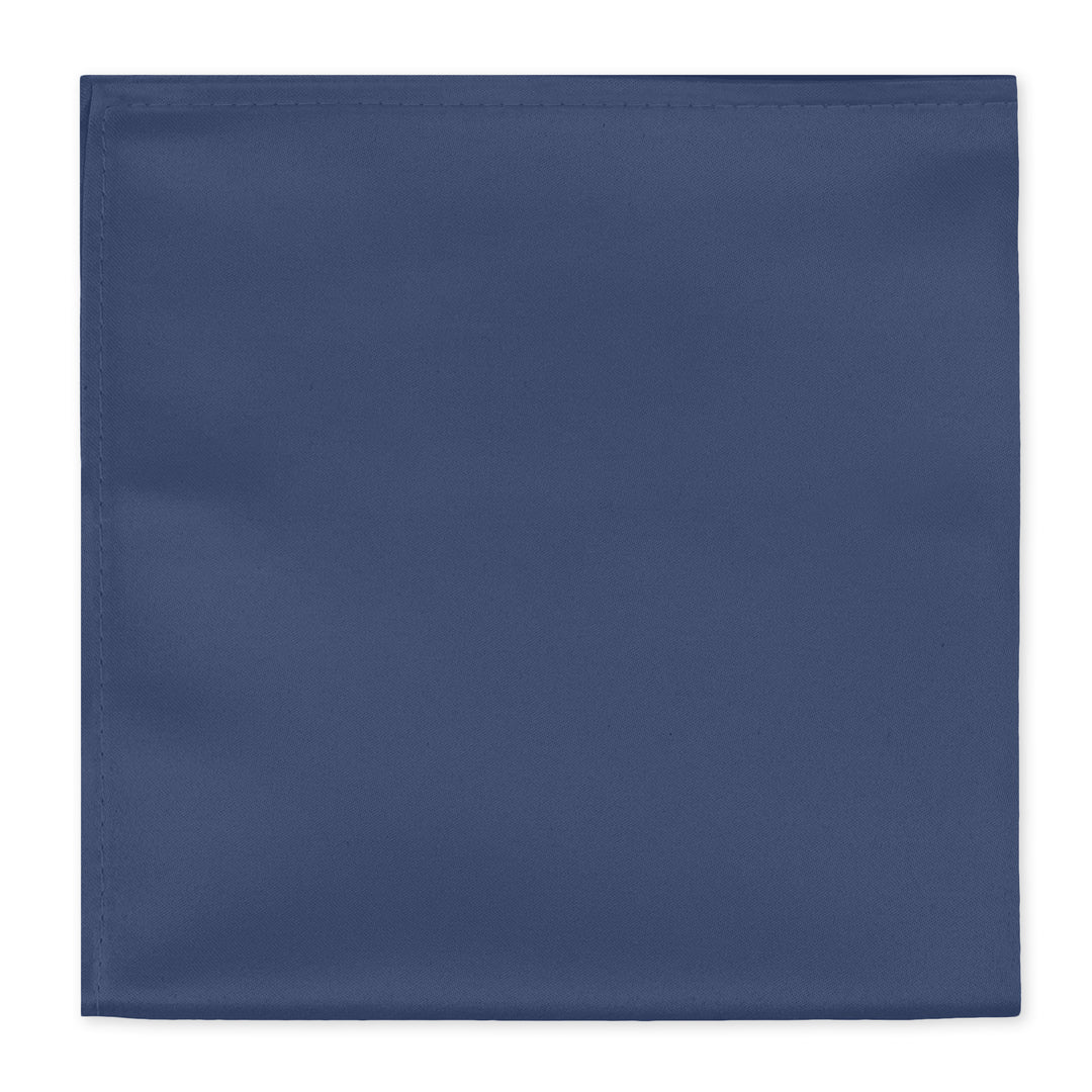Solid Pocket Square - Steel Blue