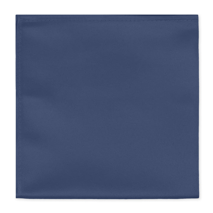 Solid Pocket Square - Steel Blue