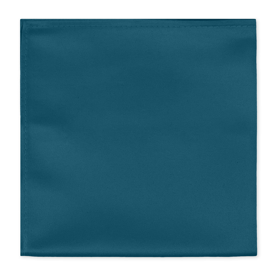 Solid Pocket Square - Pacific Blue