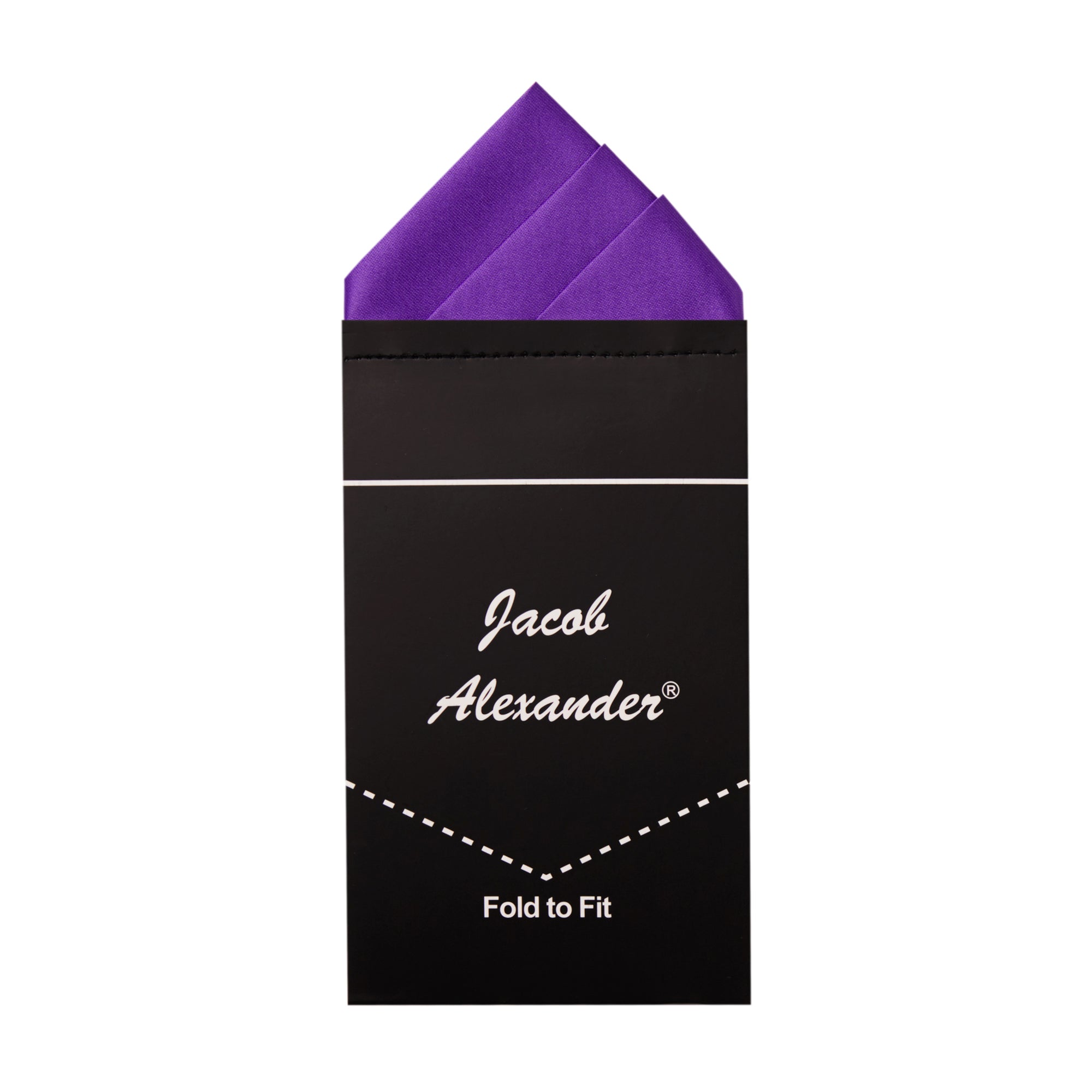 Pre-Folded Triangles Pocket Square - Purple – jacobalexander.com
