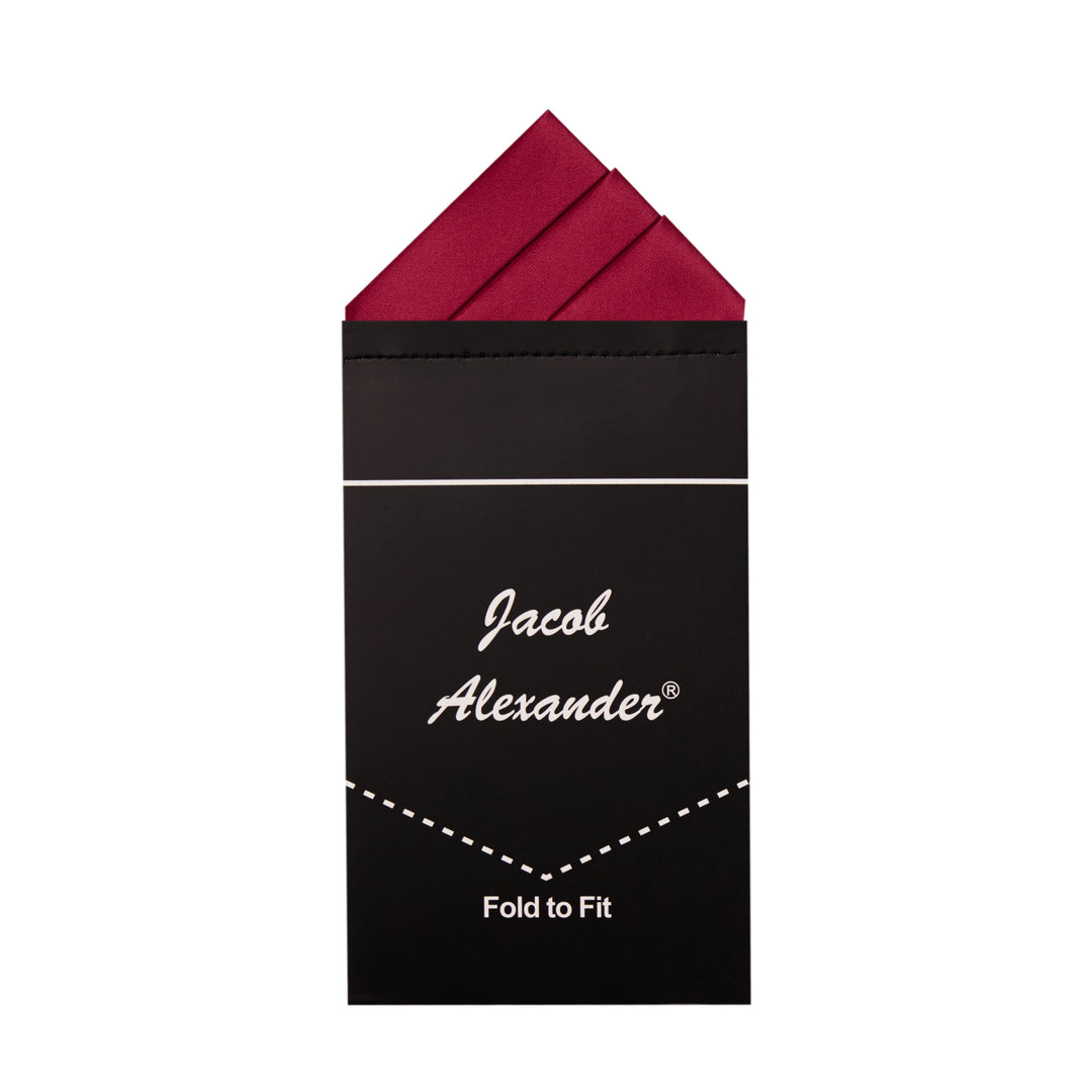 Pre-Folded Triangles Pocket Square - Red
