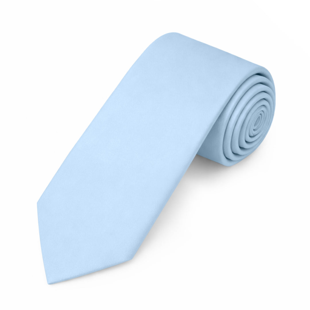 Solid Slim Tie - Sky Blue