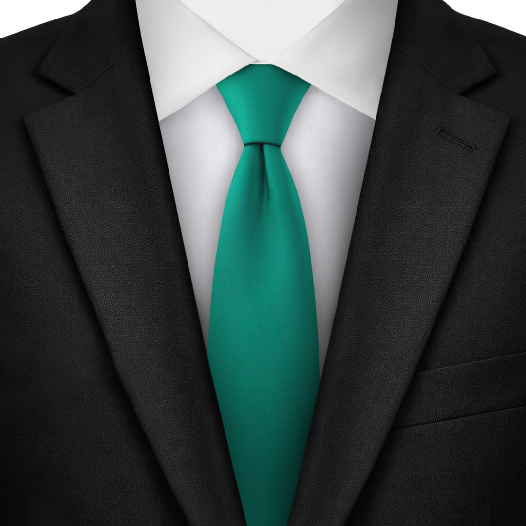 Solid Slim Tie - Kelly Green