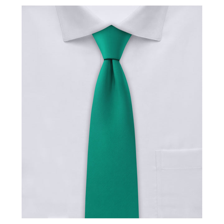 Kids' Solid 11" Zipper Tie - Kelly Green