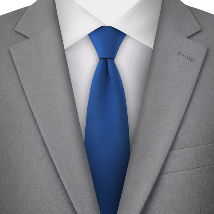 Kids' Solid 11" Zipper Tie - Royal Blue