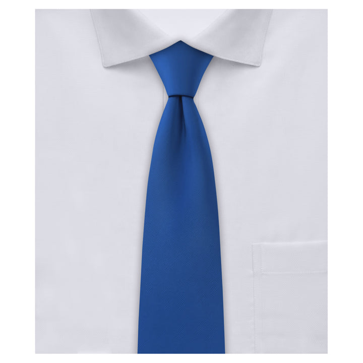 Baby's Solid 8" Hook-and-Loop Band Tie - Royal Blue