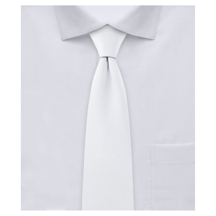 Kids' Solid 14" Clip-On Tie - White
