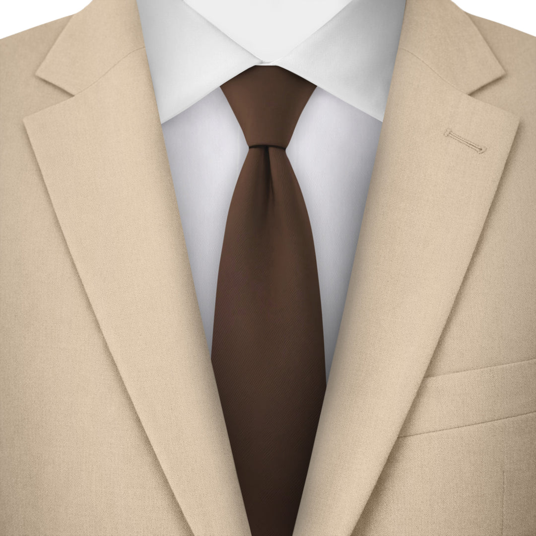 Kids' Prep Solid Tie - Brown