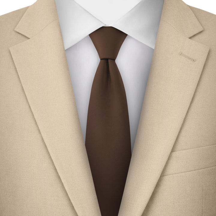 Kids' Prep Solid Tie - Brown