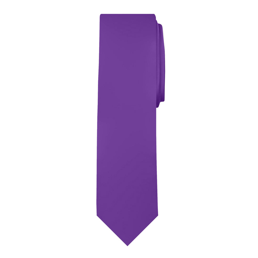 Solid Slim Tie - Purple