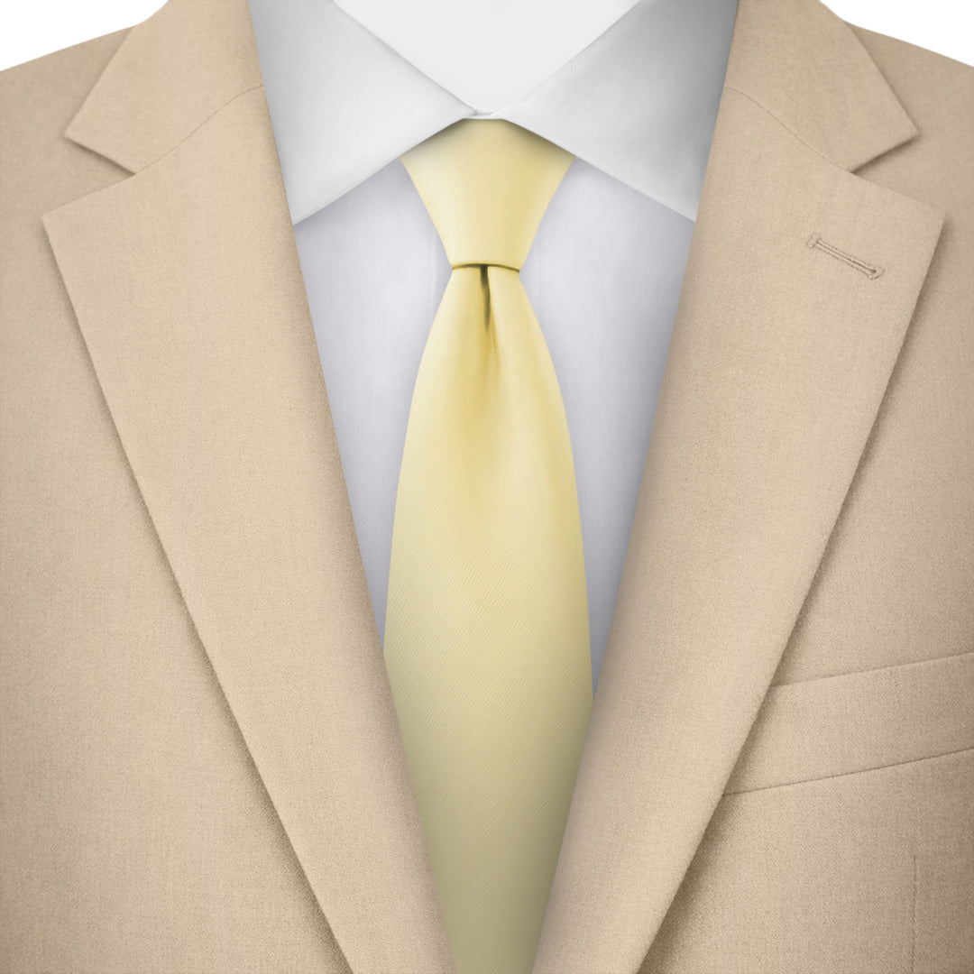 Solid Slim Tie - Yellow