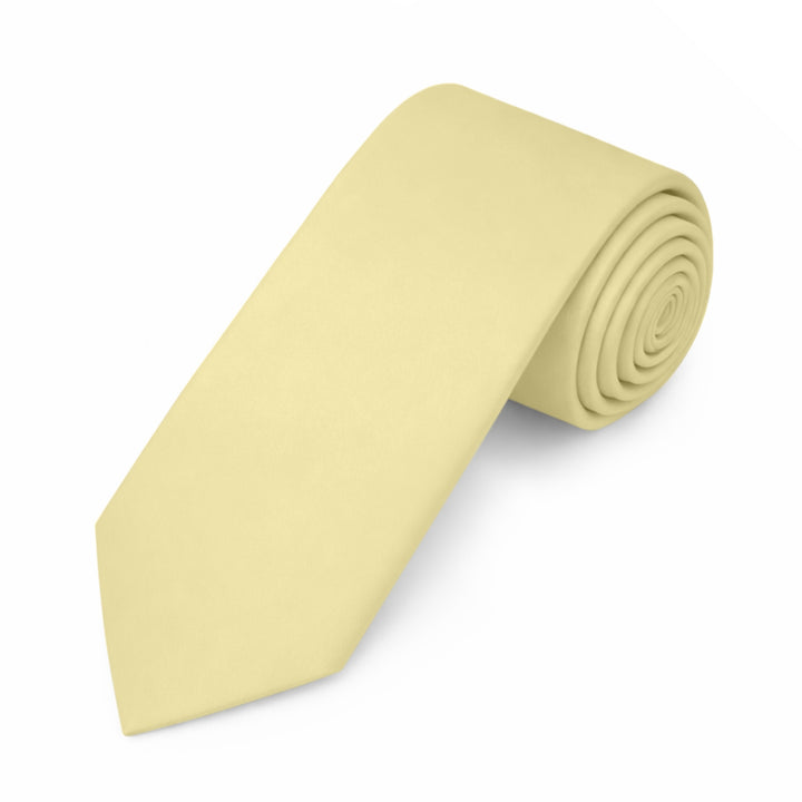 Solid Slim Tie - Yellow
