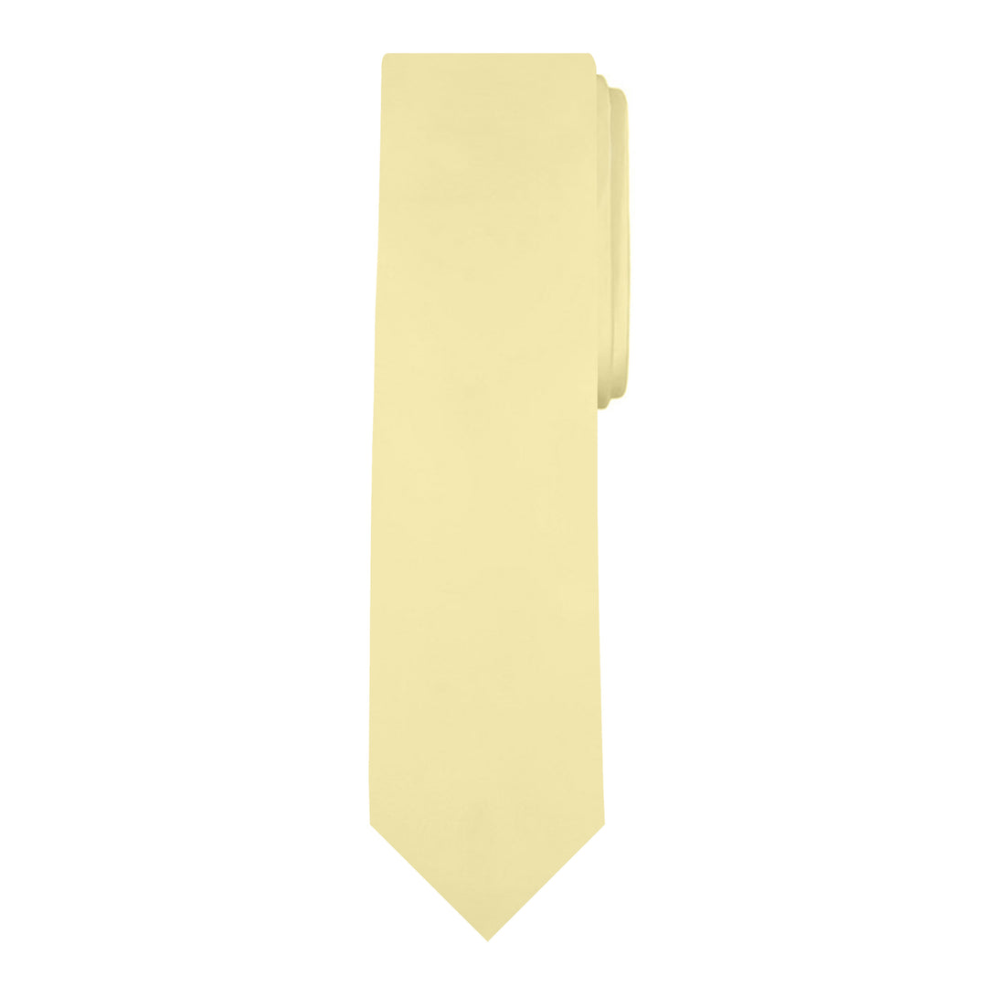 Solid Slim Tie - Yellow