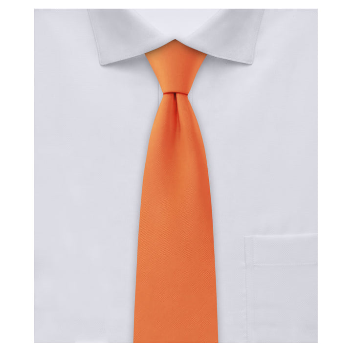 Solid Slim Tie - Orange