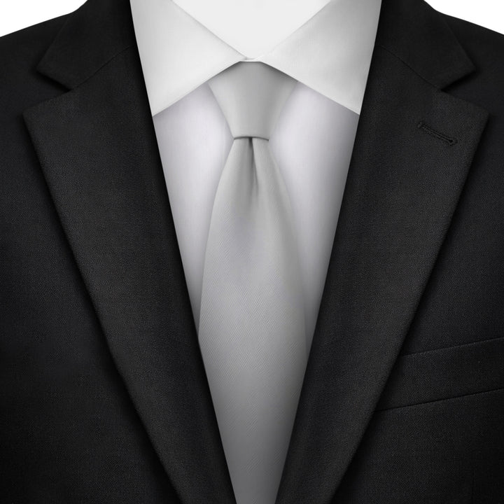 Kids' Prep Solid Tie - Silver