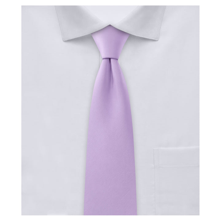 Kids' Solid 11" Zipper Tie - Lavender