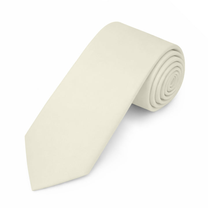 Kids' Prep Solid Tie - Ivory