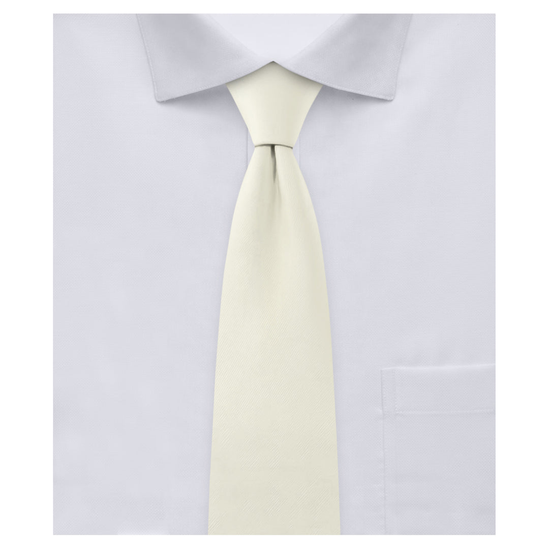 Kids' Prep Solid Tie - Ivory