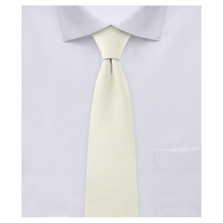 Kids' Prep Solid Tie - Ivory