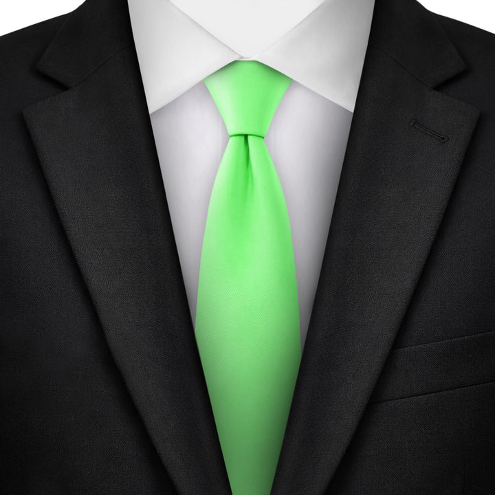 Solid Slim Tie - Lime Green