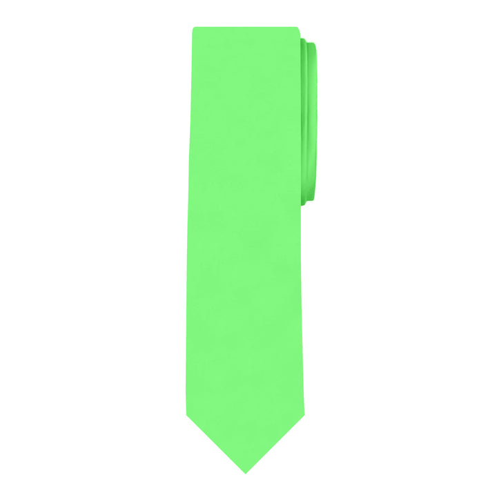 Solid Slim Tie - Lime Green