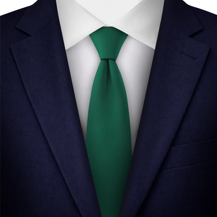 Solid Slim Tie - Forest Green