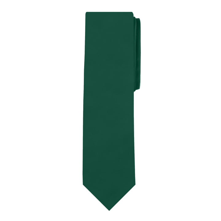 Solid Slim Tie - Forest Green