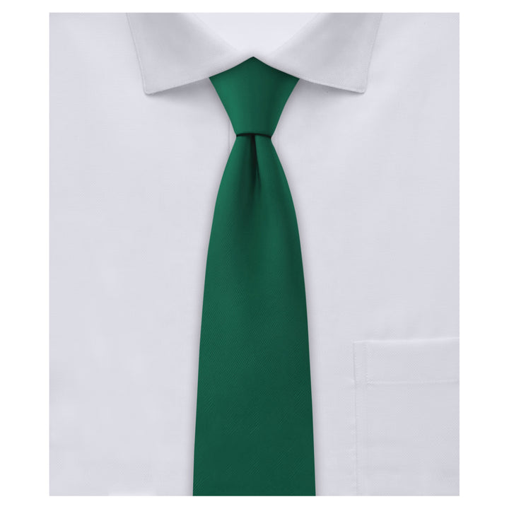 Kids' Solid 14" Clip-On Tie - Hunter Green